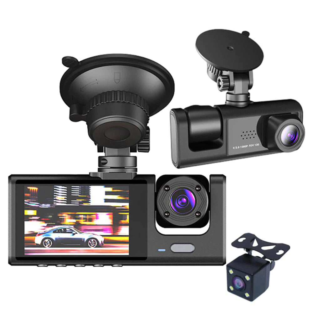 Car Dual Lens Dash Cam HD 1080P Front/Rear/Ins